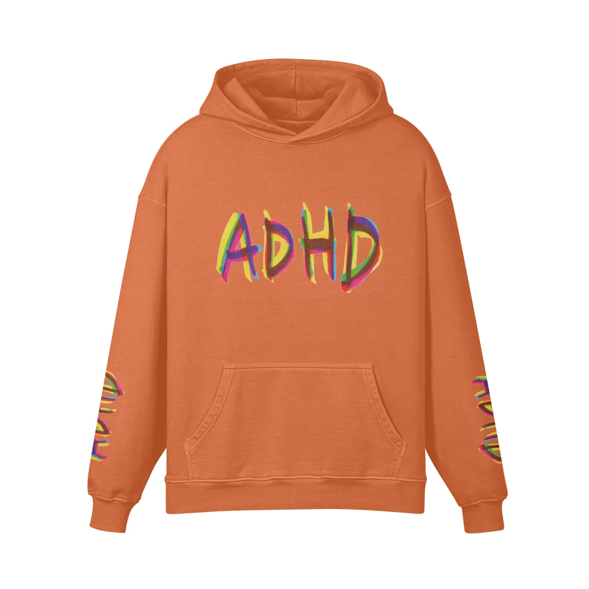 Unisex Super Heavyweight Oversized Retro Hoodie - ADHD