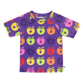 UV50 t-shirt for children with retro apples