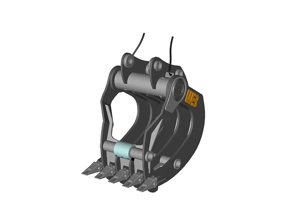 WERK BRAU Hydra-Clamp Bucket & rake for excavators 24,000 - 42,000 lbs (12 & 15MT)