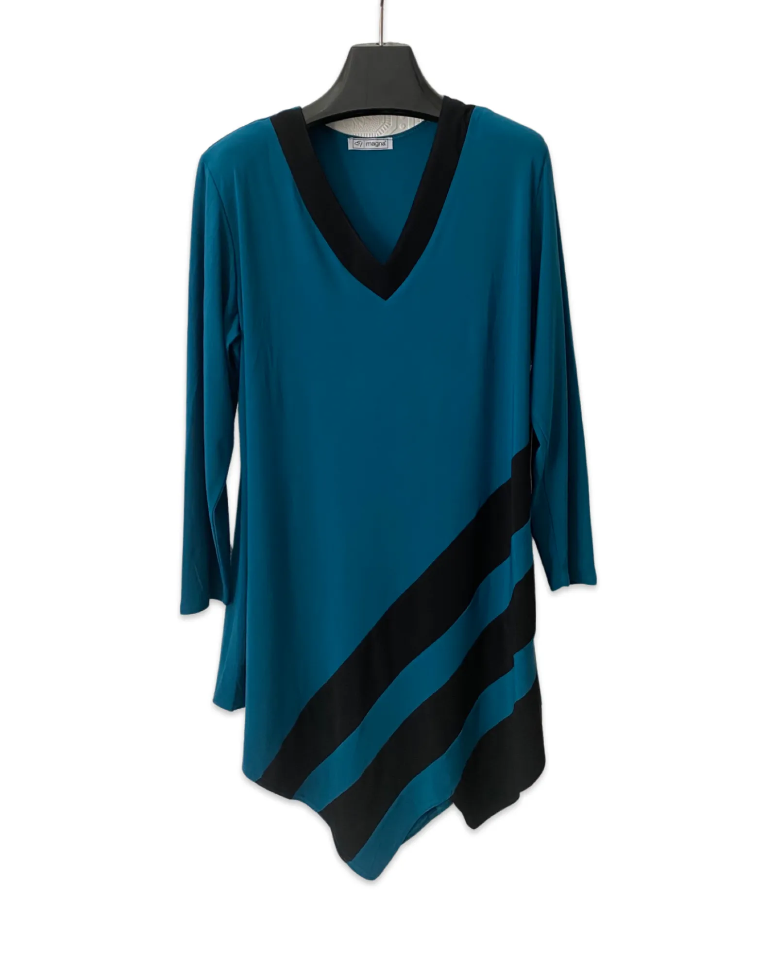 What a Sport Striped Tunic Dress in Teal