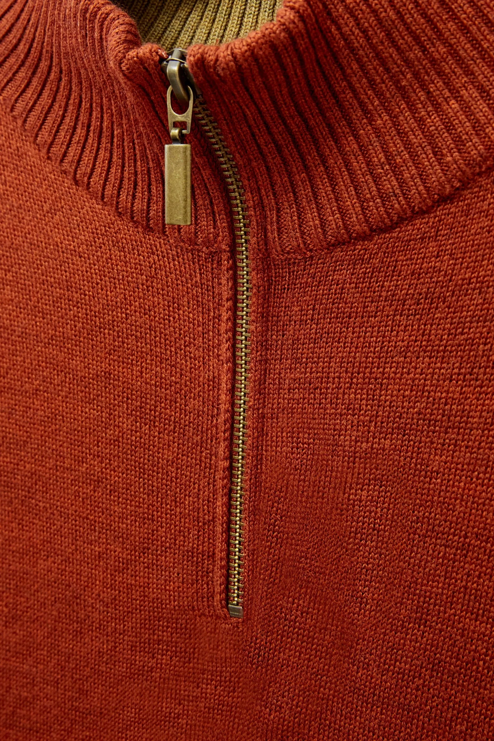 White Stuff Newport Merino Jumper in Mid Orange