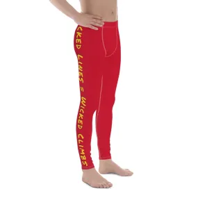 Wicked Lines Unisex Leggings (Red)