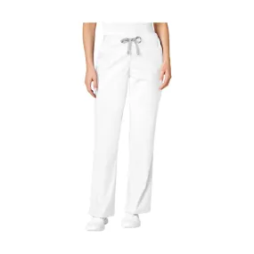 WonderWink Work Women's Flare Leg Scrub Pant - White