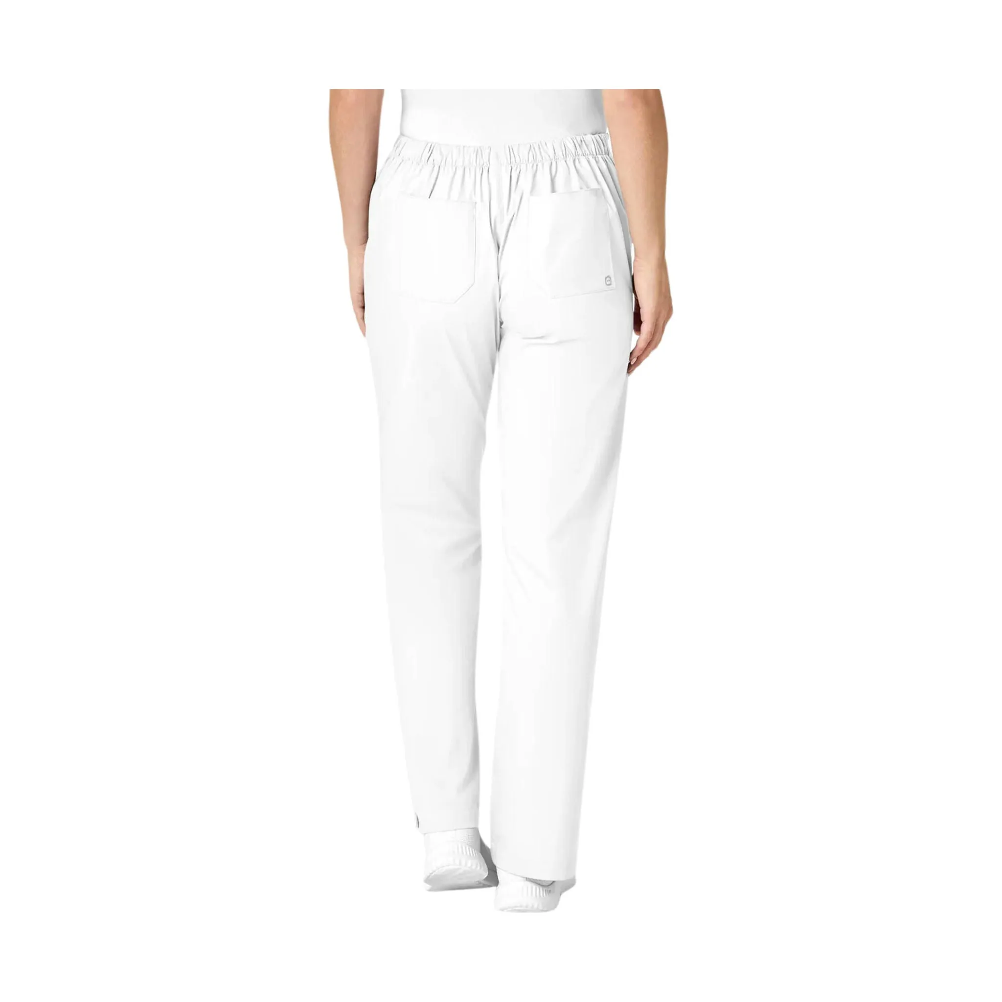 WonderWink Work Women's Flare Leg Scrub Pant - White