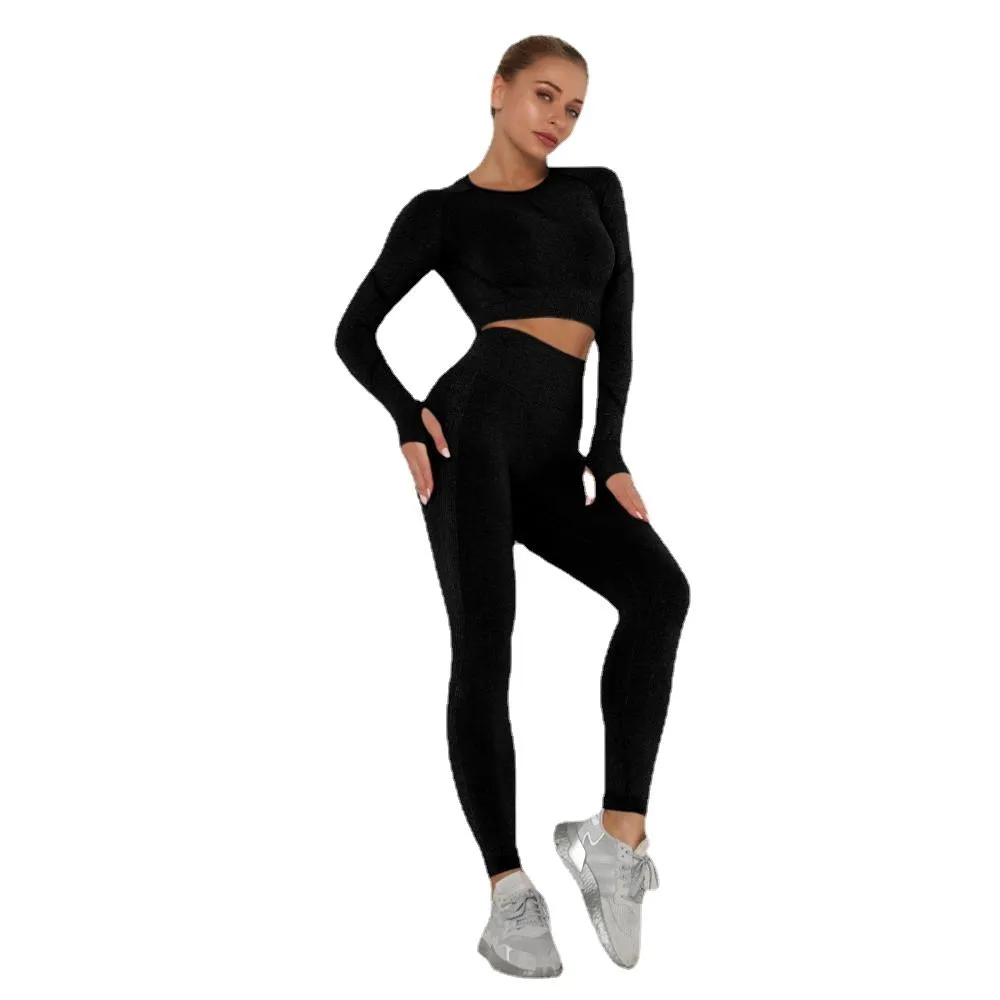 Yoga Set Fitness Sports Suits Gym Clothing Tops And Leggings For Women