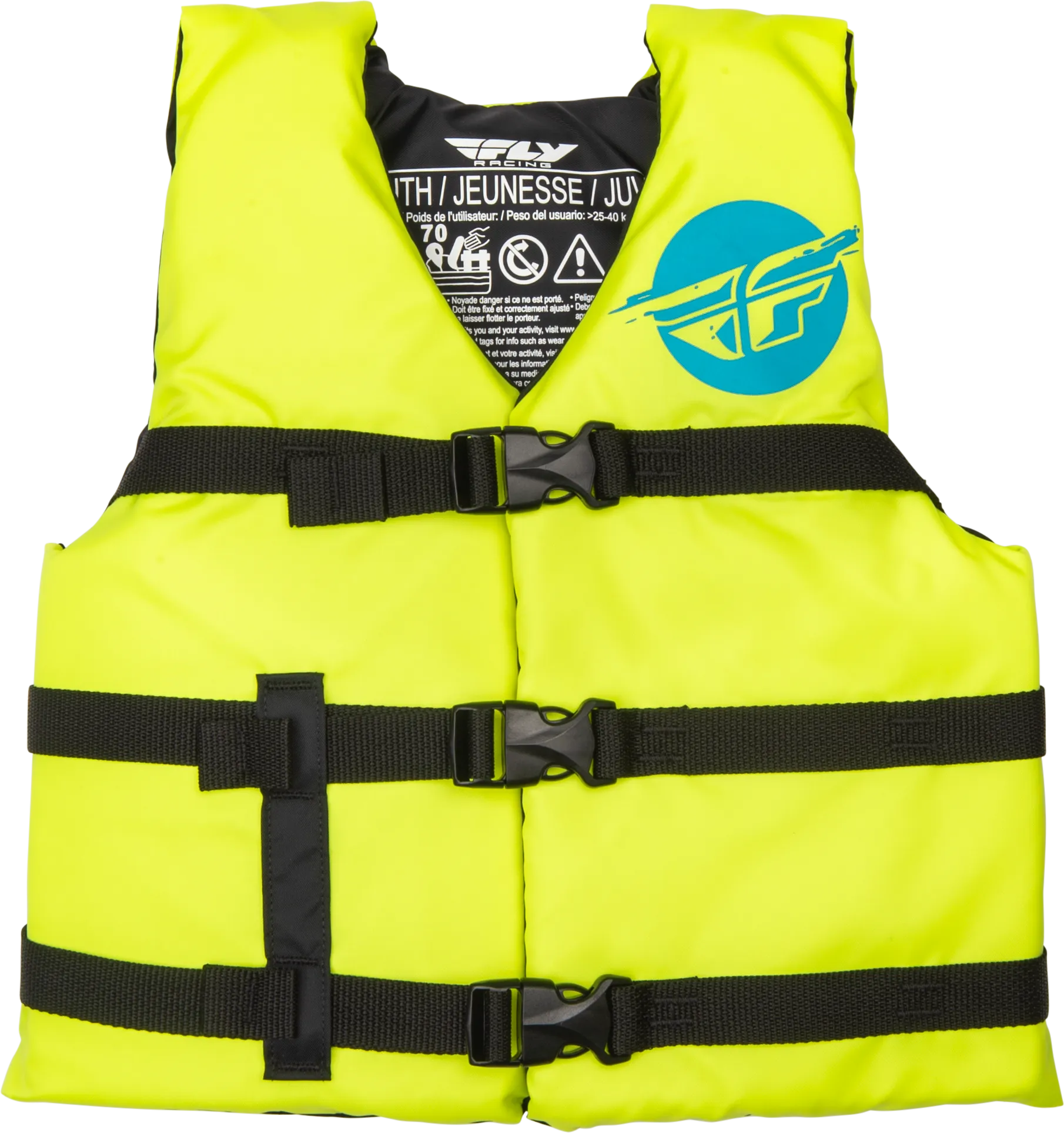 YOUTH FLOTATION VEST HI-VIS/BLUE