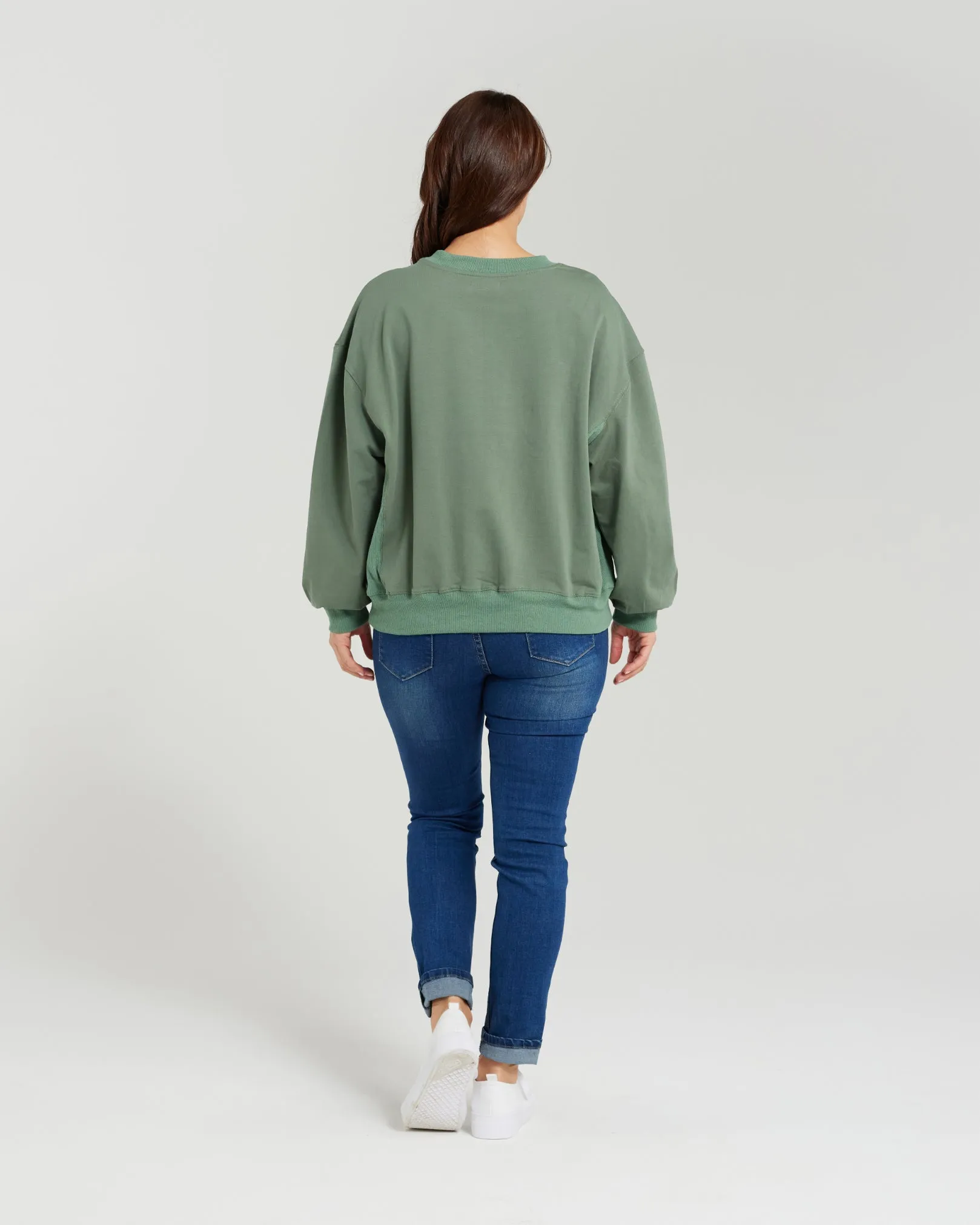 Zafina Nyla Jumper- Green