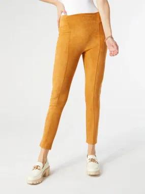 Zella Faux Suede Leggings - Camel